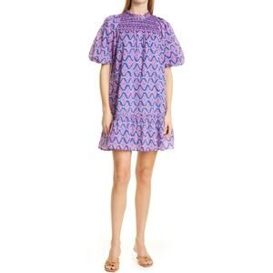 Banjanan Nicole Dress Surreal Dream Granada Smocked Puff Sleeve Tuckernuck